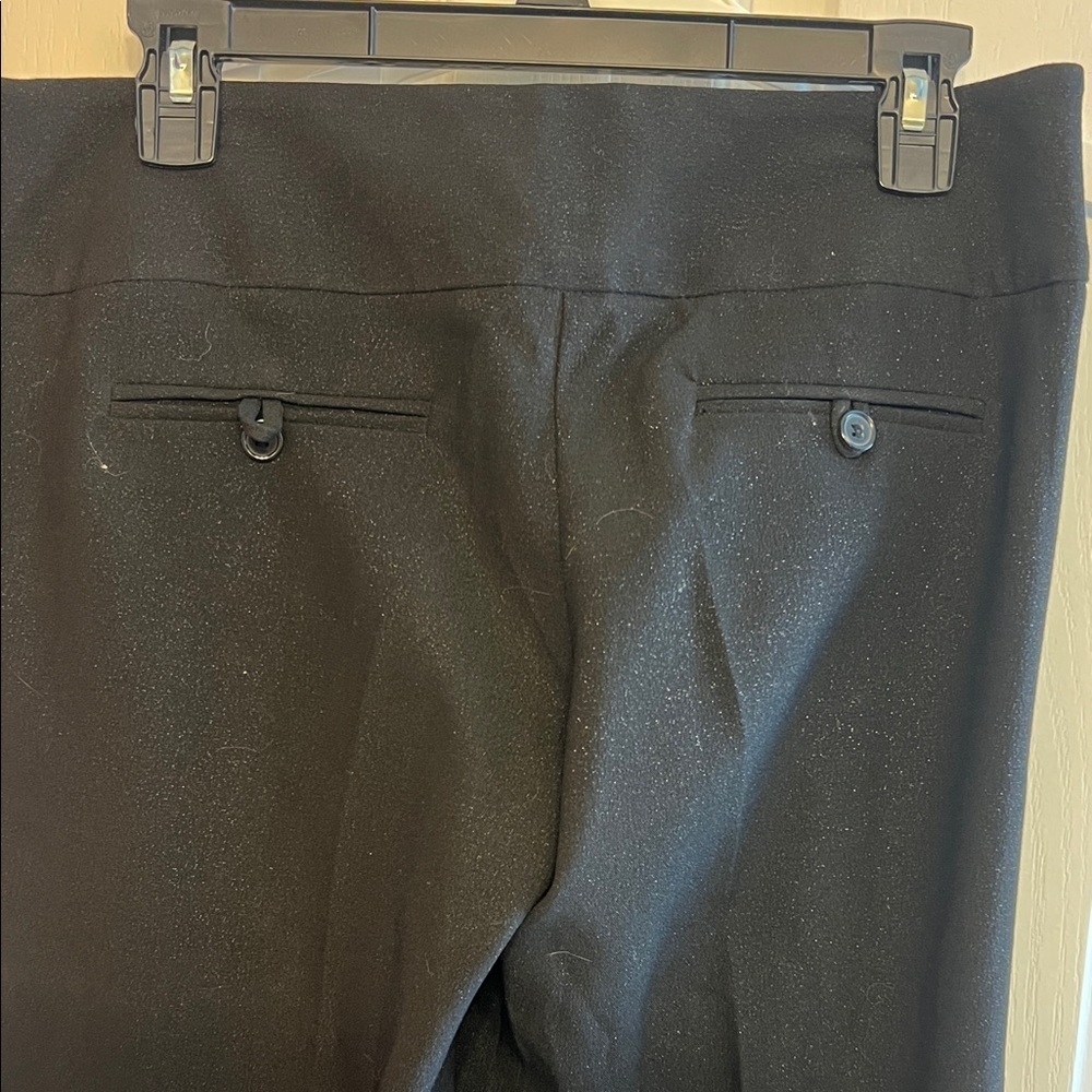 Forever 21 Sparkly Side Zip Classic Black Women's Wide leg Tuxedo style pant sz7 - Picture 5 of 8